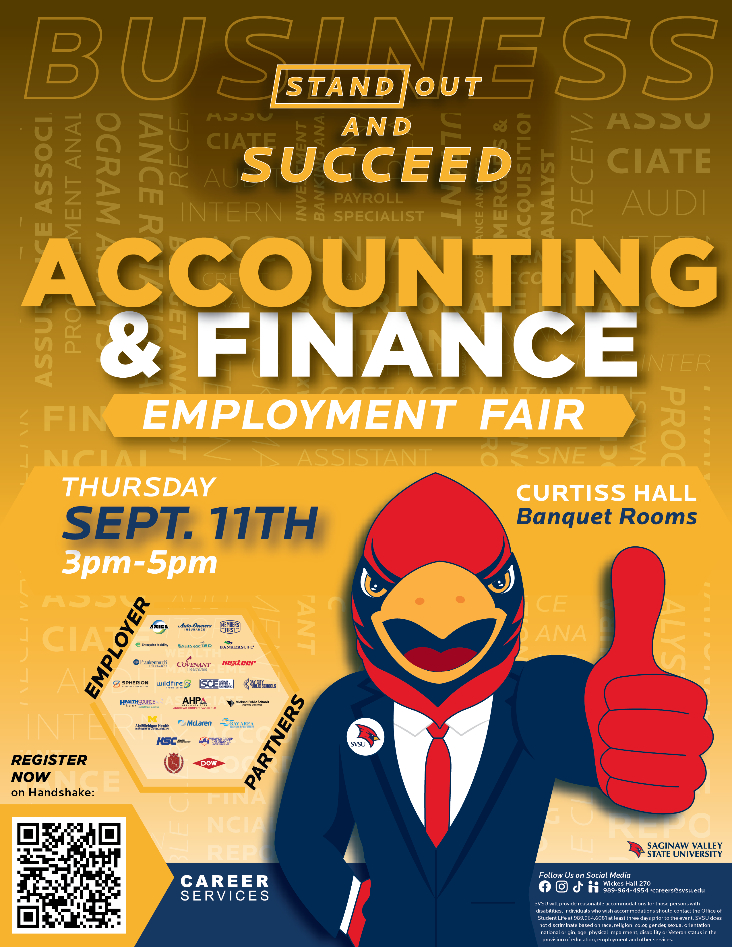 Accounting and Finance fair poster